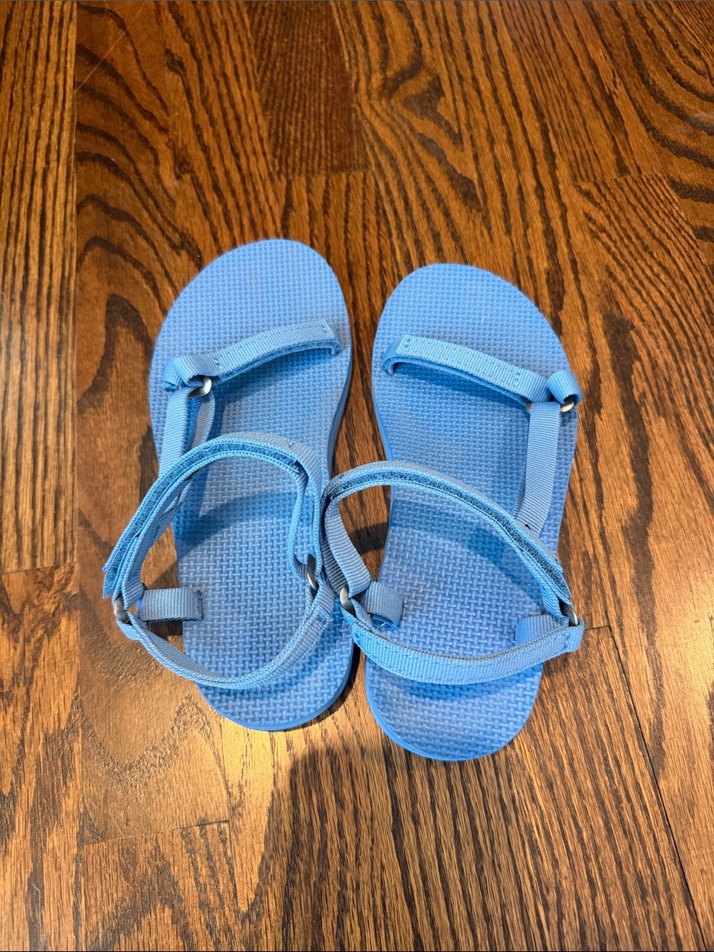 Teva Light Blue Open-Toe Adjustable Strap Sandals